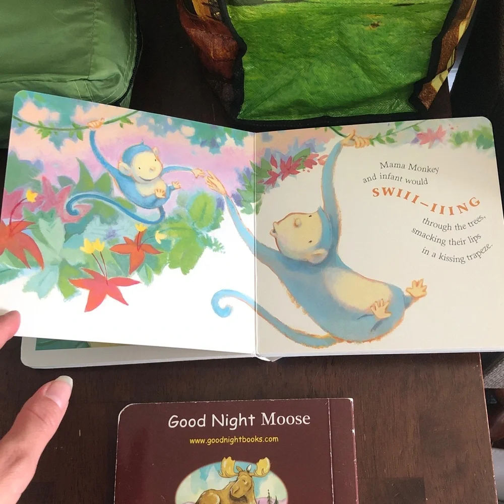 🎀🤍 Good Night Moose and If Animals Kissed Good Night Board Book Set